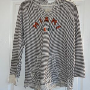 Miami Hurricane Tunic hooded pullover